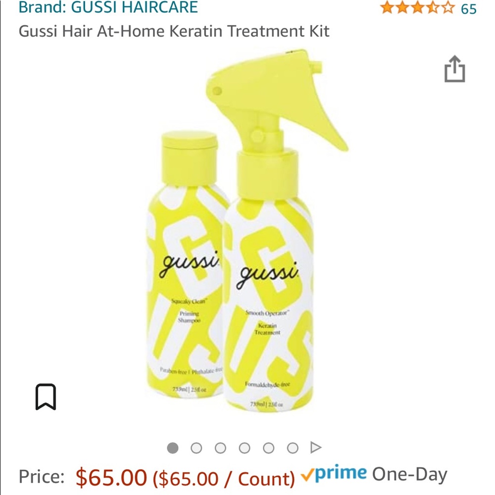 Gussi Smooth Operator and Squeaky Clean, Keratin treatment. Used once.